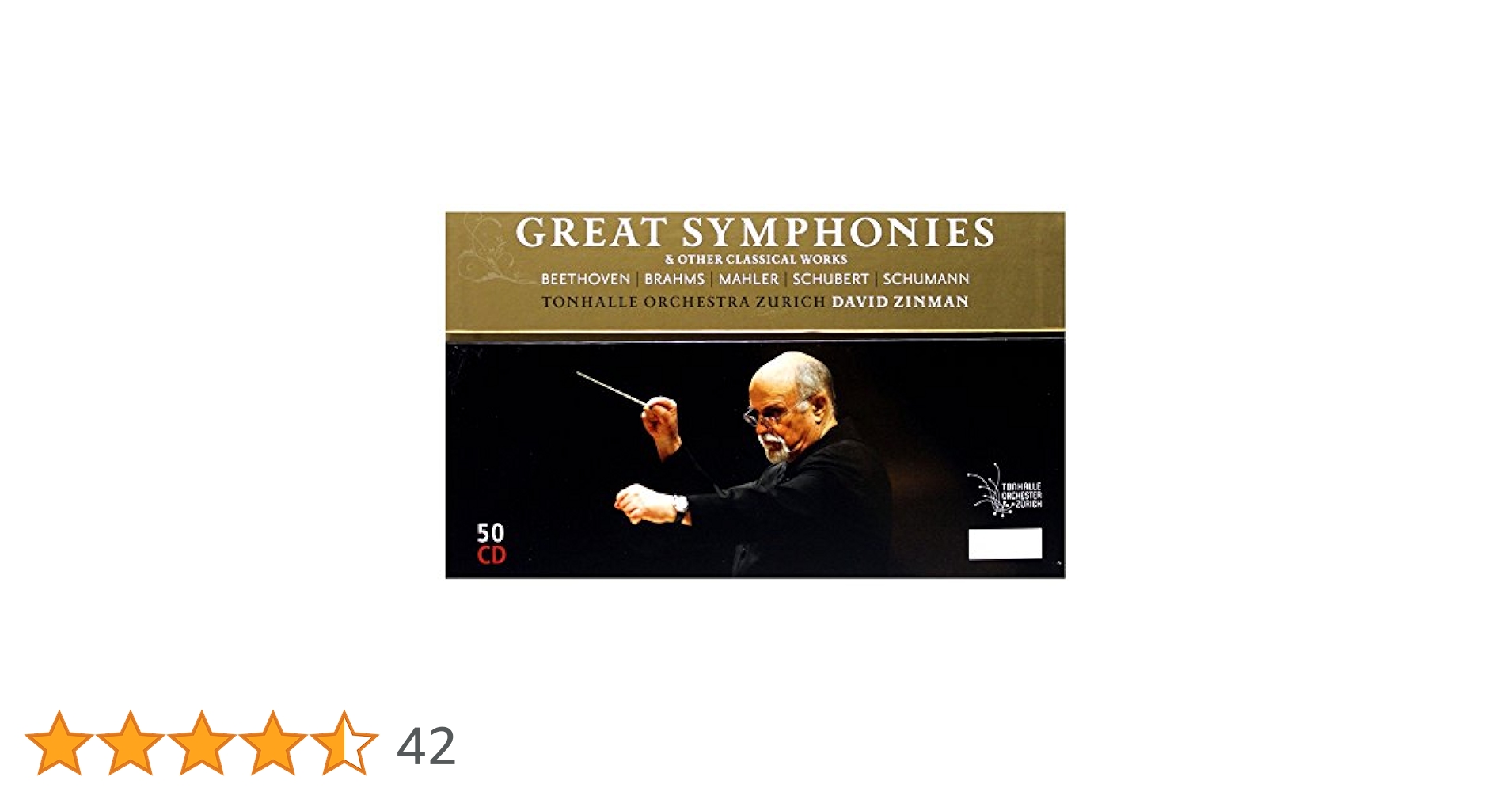デイヴィッド・ジンマン／グレイト・シンフォニーズ～ザ・チューリヒ・イヤーズ Amazon.co.jp: Great Symphonies.The Zurich Years 1995-2014